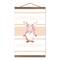 Hoppy Easter Gnome Blush 12" x 18" Teak Hanging Canvas